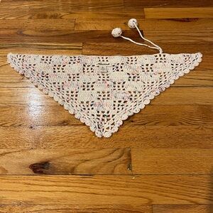 Misha and puff merino wool knit confetti kerchief
